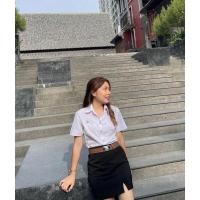 ราคา กระโปรงนักศึกษาทรงเอความยาว14,16,18นิ้ว (23389557233)