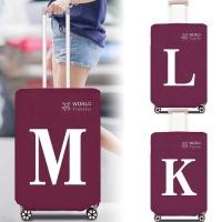 ราคา ผ้าคลุมกระเป๋าเดินทางแบบไม่ทอ ตัวป้องกันกระเป๋าเดินทาง Velcro ผ้าคลุมกระเป๋าเดินทาง 20-30 นิ้ว สีขาว Series (54855378225)