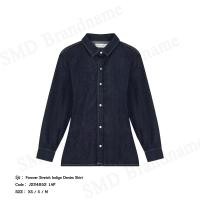 ราคา Calvin Klein Jeans เสื้อแจ็คเก็ตยีนส์ผู้หญิง รุ่น Forever Stretch Indigo Denim Shirt Code: J224052 1AP (45806063066)