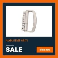 ราคา บานพับบานเฟี้ยมมือจับ L-15012-090 Handle Hinge White (26851002454)