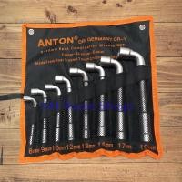 ราคา Anton บล็อคตัวแอล 8 ชิ้น ประแจบล็อกตัว L หัวทะลุ (3944058968)