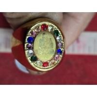 ราคา แหวนทอง 18k หลวงปู่ทวดวัดช้างให้ประดับพลอยนพเก้าเบอร์ 11 ไม่ลอกไม่ดำผ่านพิธีปลุกเสกแล้ว (46205418503)