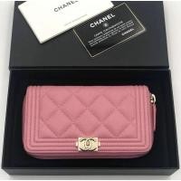 ราคา Used like new Chanel Boy Zippy Medium Wallet 6” Holo30 (7894095030)