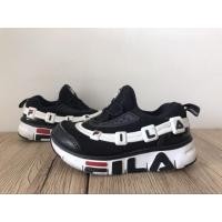 ราคา FILA รองเท้าผ้าใบ แบบสวม สีดำ ขาว Sz.16.5 รองเท้าเด็ก มือสอง (22646487745)