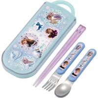 ราคา เช็ท ช้อน, ส้อม, ตะเกียบ สำหรับเด็ก ลาย ดิสนีย์ โฟร์เซ่น Disney Frozen Skater (TACC2AG-A) ของแท้ นำเข้าจากญี่ปุ่น พ (46655805721)