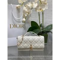 ราคา DIOR Lady Dior กระเป๋าสะพายข้าง ปรับแต่งได้ สีขาว พร้อมจำหน่าย (57705402931)