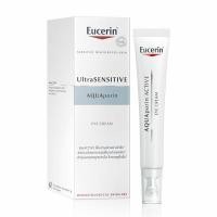 ราคา Eucerin-UltraSENSITIVE-Aquaporin-Eye-Cream-15ml-(ยูเซอริน-อายครีม-บำรุงผิวรอบดวงตา-ยกกระชับ-ลดเลื่อนริ้วรอย) (15888647680)