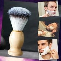 ราคา แปรง โกนหนวด ด้ามไม้ ปัดหนวด ปัดเศษผม แปรงปัดผม เครา Barber แปรงร้านตัดผม เล็บมือ ไม้ปัดฝุ่น ทำความสะอาด (45256264459)