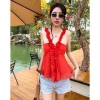 ราคา เสื้อครอปสายเดี่ยว มือสอง (41317602615)