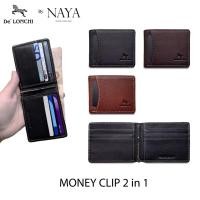 ราคา กระเป๋าสตางค์หนีบแบงค์ แถมใส่เงินได้หนังแท้ Chamois Money Clip 2in1 บางเฉียบ ใส่บัตรได้เยอะ หนังนุ่ม ทนทาน แบงค์ไม่โผล่ (21420559501)