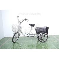 ราคา จักรยานสามล้อญี่ปุ่น - ล้อ 20/16 นิ้ว - มีเกียร์ - Natural Flow - สีเงิน [จักรยานมือสอง] (44600916679)