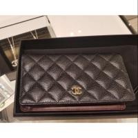 ราคา Chanel wallet แท้ มือหนึ่ง จากยุโรป อะไหล่ทอง (4806409249)