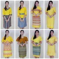 ราคา ชุดสีเหลืองผ้าไทยใส่ทำงาน (7754579018)