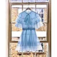 ราคา dress ลูกไม้สีฟ้า self portrait ของใหม่ (13629058137)
