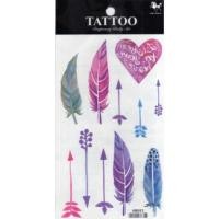 ราคา Tattoo ลาย​ ขนนก​ Feather​ แท็ททู สติกเกอร์ HM883 (214239825)