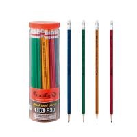 ราคา QUANTUM Wooden pencil ดินสอไม้ HB ดินสอดำ ควอนตั้ม (กระบอกละ 50 แท่ง) #QP-930 (29028109228)