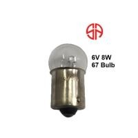 ราคา 6V 8W 67 หลอดไฟ BA15s หลอดไฟไฟท้ายไฟท้ายไฟสัญญาณจํานวนแผ่นรถบรรทุกไฟรถยนต์ภายใน Moto (41674614765)