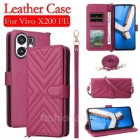 ราคา สําหรับ Vivo X200 FE พลิกหนังเคสโทรศัพท์สําหรับ Vivo X200 FE X200FE X200promini X200s X200Ultra VivoX200 FE VivoX200FE VivoX200pro วงเล็บแม่เหล็กปลอกกันกระแทกปกหลัง (40856690464)