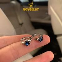 ราคา Blue Star Earrings Female Zircon Earrings High-end Earrings Niche EarringsVoyellet (44451506802)