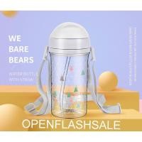 ราคา MINISO 400ml WE BARE BEARS ขวดน้ําดื่มพลาสติกสําหรับเด็ก / หลอด / ขวดน้ําพลาสติกน่ารัก (41227387973)