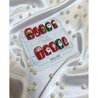 ราคา ชุดเล็บปลอม "Merry & Bright"​เล็บปลอมธีมซานต้าและผองเพื่อน (Santa & Friends Theme Press-On Nails) (43626220566)