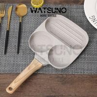 ราคา Watsuno.กระทะทอดไข่ กระทะทอดไข่ 3 หลุม/4 หลุม กระทะเคลือบหินอ่อน สำหรับทอดไข่ ทอดแฮม กระทะทอดไข่ (27333631225)