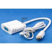 ราคา Mini HDMI mHDMI Male to VGA Female (With 3.5mm Audio Cable) 1080p Adapter สีขาว (7836951317)