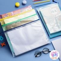 ราคา กระเป๋าใส่เอกสารซิป แฟ้มซองซิปใส่เอกสารกันน้ำpvc A3/A4/A5/A6/B4/B5 แฟ้มตะข่าย แบบตะข่าย ใส่ของ อุปกรณ์เครื่องเขียน (25639140600)