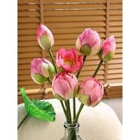 ราคา ดอกไม้ประดิษฐ์โลตัสตกแต่งห้องนั่งเล่นการจัดดอกไม้ใหม่จีนโลตัสดอกไม้ประดิษฐ์บ้านแจกันตกแต่งตกแต่งตกแต่ง (56154014064)