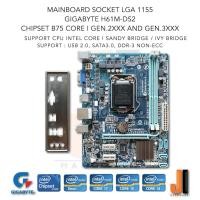 ราคา Mainboard Gigabyte GA-H61M-DS2 (LGA1155) รองรับ Intel Core i Gen.2XXX Sandy Bridge and Gen.3XXX Ivy Bridge(สินค้ามือสอง) (4584491881)