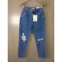 ราคา PULL&BEAR Basic mom jeans ยีนส์เอวสูง แต่งขาด (18762820861)