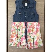ราคา เสื้อผ้าเด็ก Guess Kids Dress, Denim and Floral (10913165447)