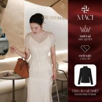 ราคา เสื้อเชิ้ตผ้าไหมญี่ปุ่นพร้อมสายรัดผ้าไหม 2 เส้นในครีมสีดําและสีขาว MACI by MKC MCAADTR0090 ดีไซน์พิเศษแฟชั่นสตรี (50454599660)