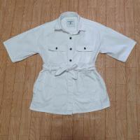 ราคา เสื้อยีนส์สีขาว CC Double O แท้ ไซส์ S (4743874786)