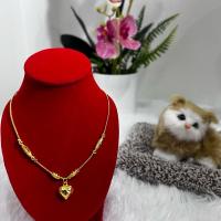 ราคา สร้อยกระดูกงูคันป้องจี้หัวใจ 2สลึง 18นิ้ว (27486279433)