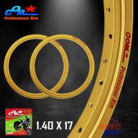 ราคา ล้อ COM AKRONT 1.40 X 17 สีทอง จำนวน 2 วง ล้อคอม ทรงA ล้ออาก้อน ล ขนาด 1.40 ขอบ 17ล้อคอมของแท้ 100% (27358620670)