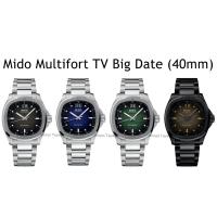 ราคา นาฬิกา Mido Multifort TV Big Date 40mm (สายสแตนเลส) (18789528363)