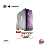 ราคา Cooler Master MasterBox MB520 RGB ATX Chassis / เคส ATX / กระจกนิรภัย / ตัวควบคุม RGB / ตัวแยก RGB / พัดลม RGB (47404614335)