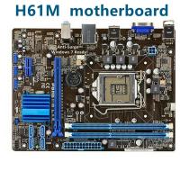 ราคา เมนบอร์ด H61 P8H61-M LX3 PLUS LGA1155 H61M -E K C D I7 I5 I3 in CPU 16G DDR3 PCI-E 2.0 VGA (25355874604)