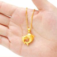 ราคา สร้อยคอจี้โลมาคู่ เครื่องประดับแฟชั่น สร้อยสแตนเลส ไม่ลอก ไม่ดำ ใส่อาบน้ำได้ (43861448014)