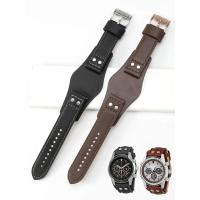 ราคา สําหรับ Fossil Ch3051 Ch2564 Ch2565 Ch2891 Series ถาดหนังแท้แบบบูรณาการ Cowhide กันน้ํานุ่มสบาย 22 มม.สายนาฬิกา (49455882156)