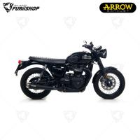 ราคา ท่อสูตร/ท่อแต่ง/ท่อไอเสีย Arrow Slip SS Black 2:2 : for Triumph T100 2017-2021 Bonneville (18155147199)