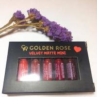 ราคา golden rose velvet matte mini #red (307897433)