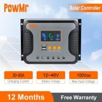 ราคา PowMr 30A 60A 80A Solar Charge Controller PWM 12 V/24 V/36 V/48 V อัตโนมัติ Solar Controller สูงสุด PV สนับสนุน 100 VDC สนับสนุนตะกั่ว Acid Lifepo4 แบตเตอรี่หนึ่งปีฟรีรับประกัน (57004594378)