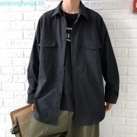 ราคา เสื้อเชิ้ตสีขาวผู้หญิง เสื้อนักศึกษา เสื้อเชิ้ตสีขาวแขนยาวสำหรับผู้ชาย ออกแบบตามแฟชั่นเกาหลี สวมใส่ได้อย่างสะดวกสบาย ในฤดูกาลใบไม้ร่วง (42178620023)