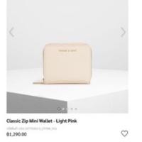 ราคา กระเป๋าสตางค์ Charles & keith claasic zip mini wallet (13204090676)