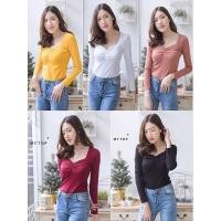 ราคา Saleเหลือไม่ครบสี เสื้อยืดแขนยาวงานป้าย (9713935690)