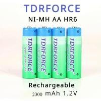 ราคา 4PCS AA Rechargeable Battery 1.2V Ni-MH AA Batteries 2300mAh Lithium Battery for Digital cameras Portable DVD VCD CD pla (26062669160)