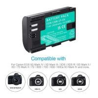 ราคา ❤️ 2850Mah LP E6 Lpe6 Lp-E6 E6n Lp-E6n สำหรับ Canon II 5D Mark III 6D 7D 80D 90D EOS 5Ds R กล้อ (26130757274)