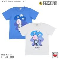 ราคา เสื้อแตงโม (SUIKA) - เสื้อยืดคอกลมแขนสั้น ลายสนูปปี้ (SN.O-114) (28426071788)